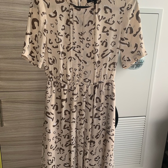✅ $10 ADD-ON ONLY ✅ BCBG Max Azria Cream Leopard Print Dress XS ✅ $10 ADD-ON ON✅ - Picture 14 of 15